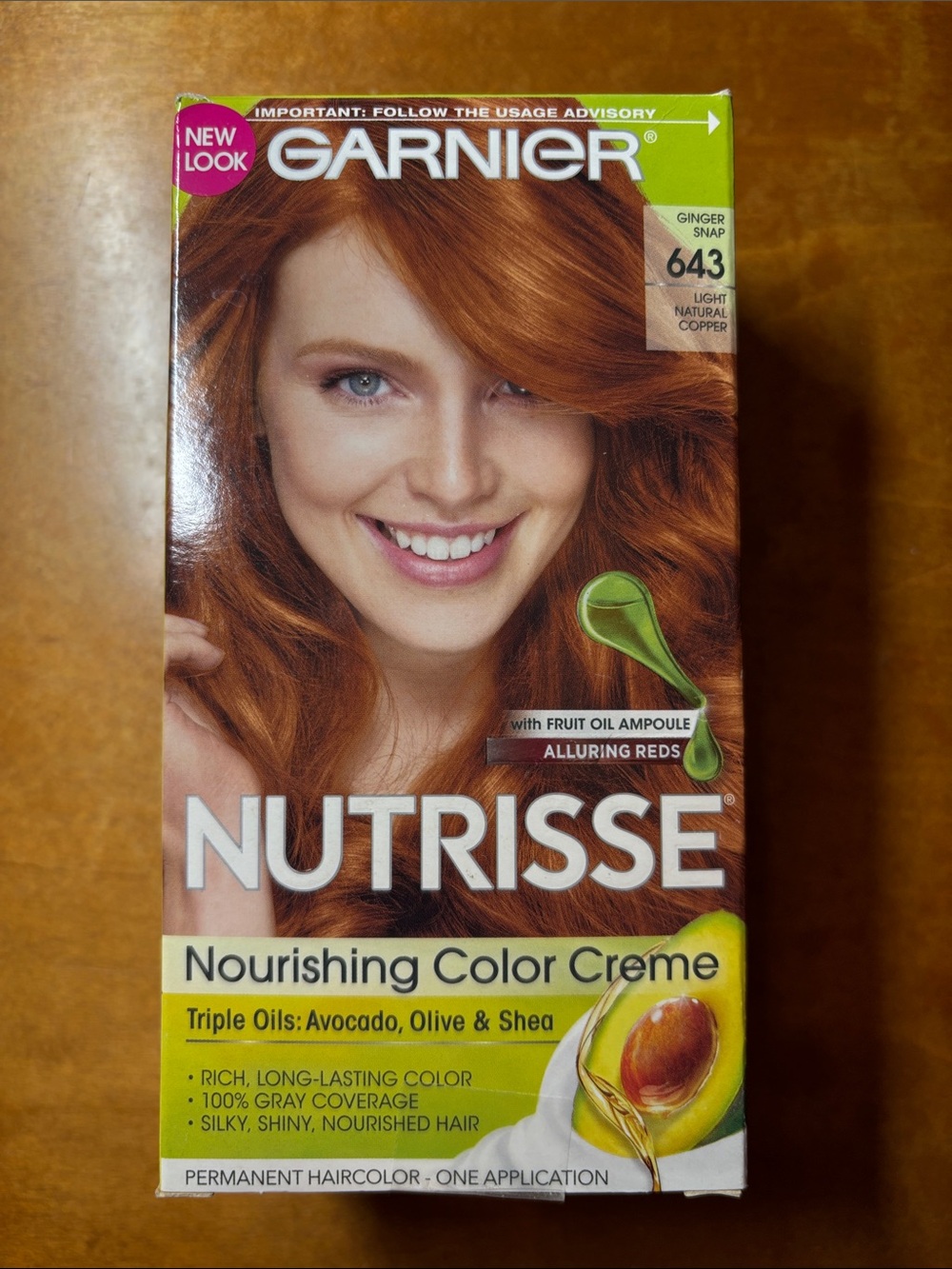 Garnier Nutrisse Nourishing Color Creme - Ginger Snap 643 Copper Red